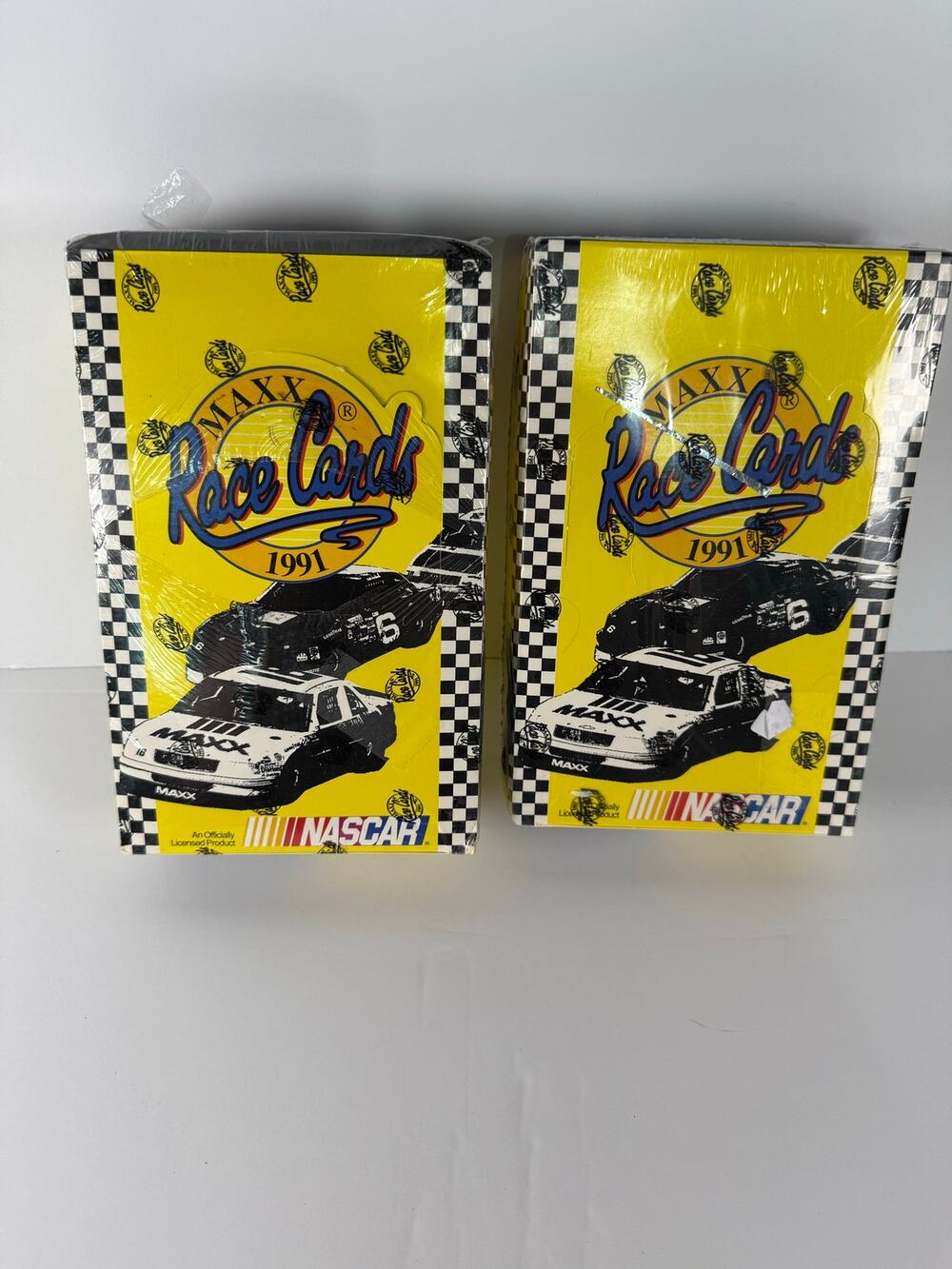 Lot of 2 Sealed Vintage NASCAR 1991 Race Cards 72 Pcks Total